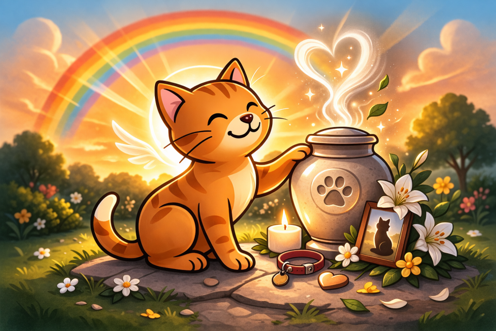 Cremazione gatto in centro autorizzato per animali domestici con urna e ambiente sereno